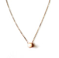 ROSE GOLD FRESH WATER PEARL WITH CZ HALO NECKLACE