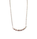SANTO ROSE GOLD PLATED S/SIL CZ BRANCH NECKLACE