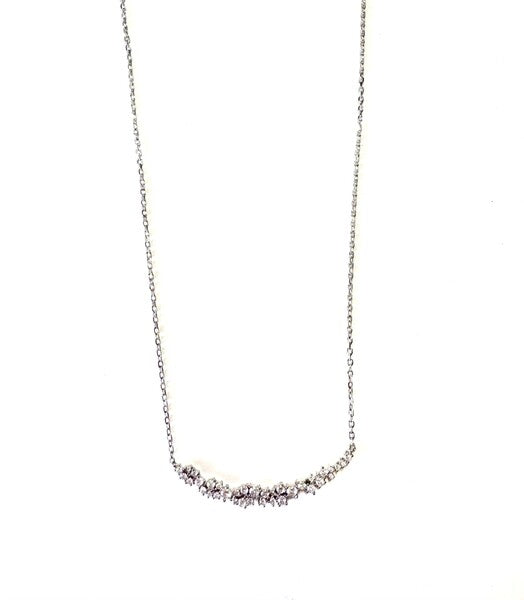 SANTO S/SIL CZ BRANCH NECKLACE