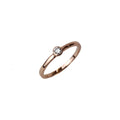 ROSE GOLD SINGLE CZ RING