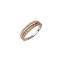 THREE TONE CZ RING