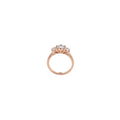 ROSE GOLD TRIPLE CUBIC ZIRCONIA RING