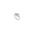 STERLING SILVER DOUBLE CIRCLE RING