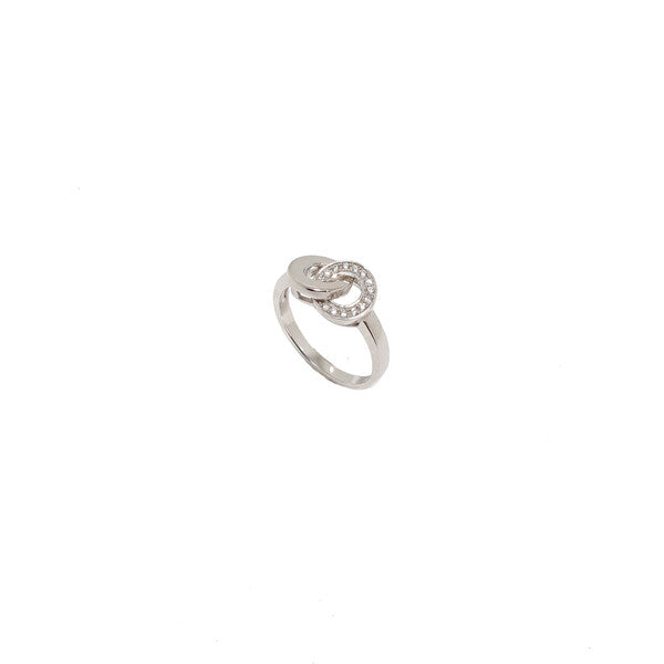 STERLING SILVER DOUBLE CIRCLE RING