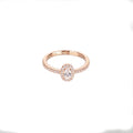 ROSE GOLD OVAL CUBIC ZIRCONIA RING