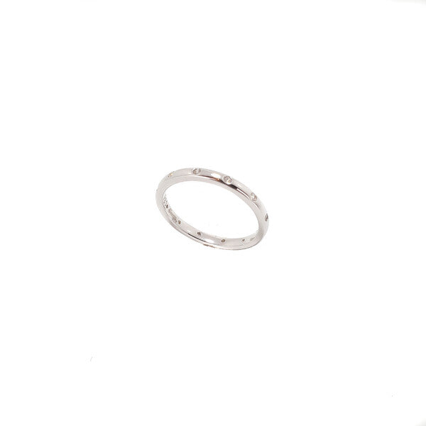STERLING SILVER SCATTERED CZ RING
