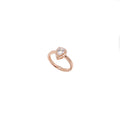 ROSE GOLD LARGE CZ TEARDROP RING