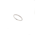 STERLING SILVER FINE BAND RING WITH CZS