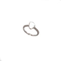 STERLING SILVER MOTHER OF PEARL PEBBLE RING