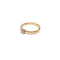 ROSE GOLD SMALL CZ SOLITAIRE RING