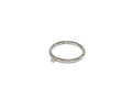 STERLING SILVER FINE BAND RING WITH SMALL CZ