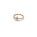ROSE GOLD FINE CZ STAR RING