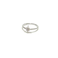 STERLING SILVER FINE CZ STAR RING