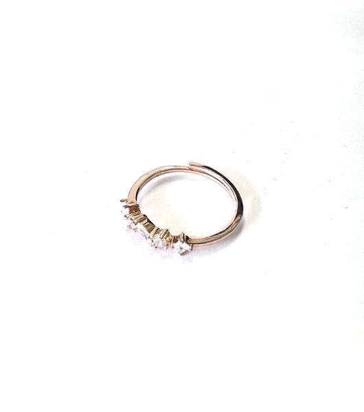 ROSE GOLD MULTI SHAPE CZ RING