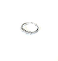 STERLING SILVER MULTI SHAPE CZ RING