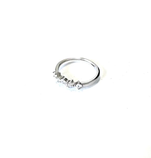 STERLING SILVER MULTI SHAPE CZ RING
