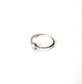 ROSE GOLD DAINTY OVAL CZ RING